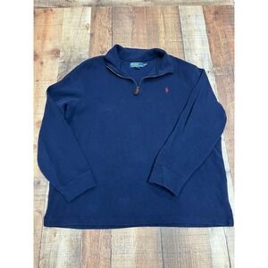 Men's Vintage Polo By Ralph Lauren 1/4 Zip Sweater (1980)